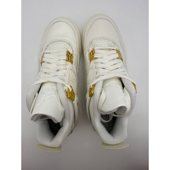 Size 7 - Air Jordan 4 Retro Metallic Gold (Women's) - Picture 9 of 10